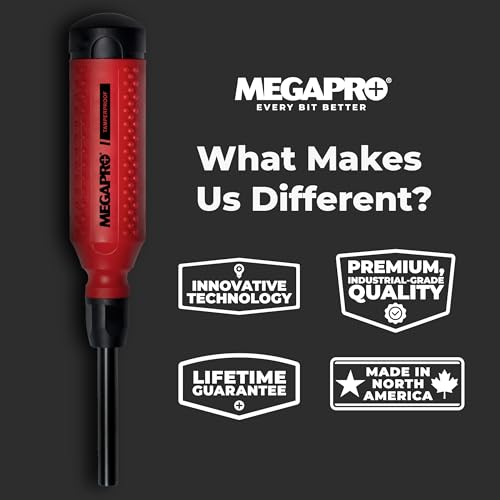 Megapro 151TP - Tamperproof 15-in-1 Multi-bit Screwdriver (Black/Red)