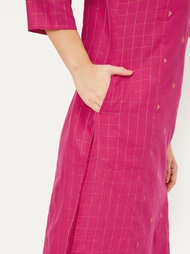 Image of Max Women's Cotton Regular Fit Regular Kurta