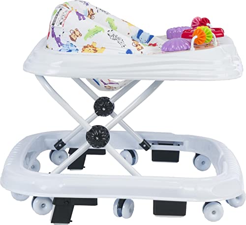 Royalde Lauflernhilfe Baby Walker Lauflernwagen Gehfrei Kindersitz Höhenverstellbar mit Spielzeug Funktionen Lenkrad und… – Bild 5