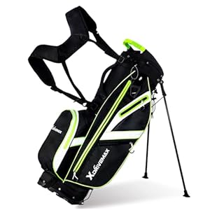 Golf Stand Bag, Lightweight Golf Bag with 8-Way Top Dividers, Golf Bag for Men & Women with Adjustable Dual Strap, Rain Cover, Cooler and Golf Accessory Kit