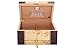 Humidor Supreme Florina Desktop Cigar Humidor with Accessory Drawer, Gorgeous Walnut Burl and Mapa Burl Glass Hygrometer, Spanish Cedar Tray, Adjustable Dividers, Lock and Key Holds 45-80 Cigars