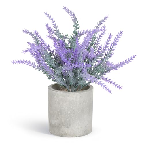 Lovmeety Artificial Lavender Flowers in Pot...