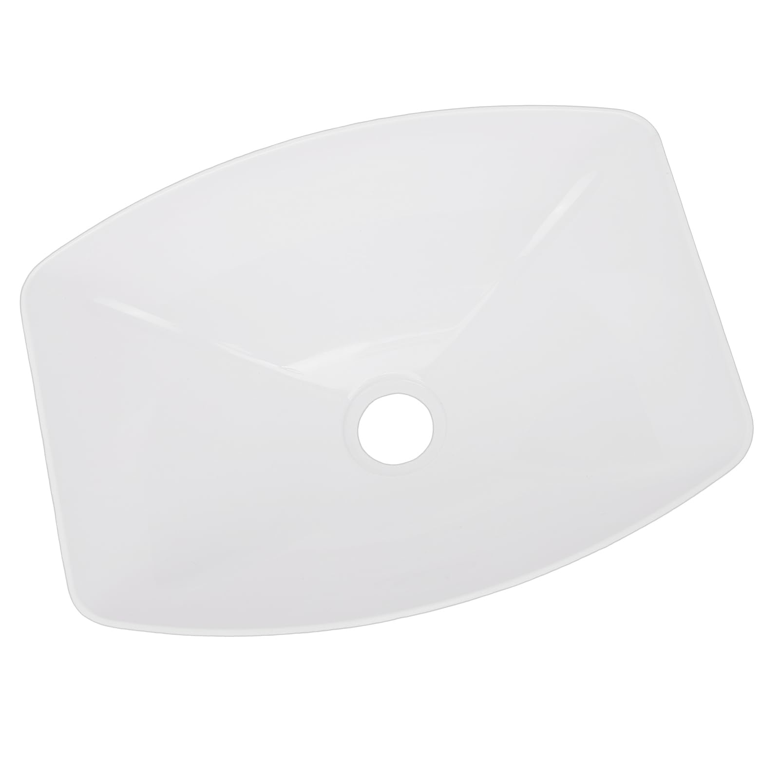 Zlew do łazienki do Samochodu Kempingowego Blat Akrylowy Zlew łazienki 15,58 X 11,72 X 5,61 Cala, Wpuszczany Odpływ, Odporny na Zarysowania, łatwe Czyszczenie, Toalety Kuchennej na łodzi