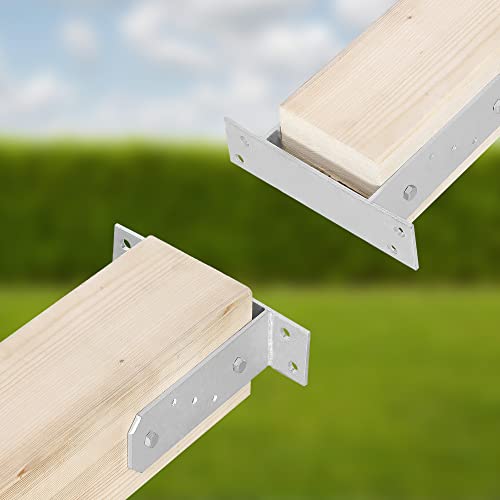 KOTARBAU® Fence Post Support, Post Base, TT, Galvanised Steel, 120 mm (4.72 in), Silver, Heavy Duty, Bolt Down Support - Image 4