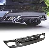 MCARCAR KIT Carbon FiberRear Bumper Lip Diffuser Compatible with Mercedes Benz A Class W176 A200 A250 Sport A45 AMG Hatchback 2013-2018 Lower Bumper Lip Spoiler Body Kit