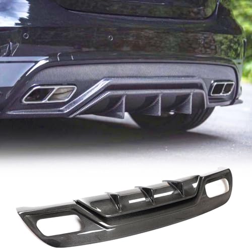 MCARCAR KIT Carbon FiberRear Bumper Lip Diffuser Compatible with Mercedes Benz A Class W176 A200 A250 Sport A45 AMG Hatchback 2013-2018 Lower Bumper Lip Spoiler Body Kit