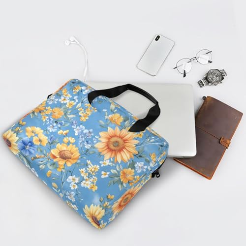 Funda para portátil de 15.6 pulg con asa y correa azul miniatura 7