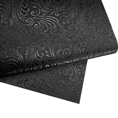Tela de piel sintética, 54 x 180 pulgadas de grosor, tapicería sintética duradera en relieve, vinilo de cuero en relieve, suave, suave, impermeable, duradero, repuesto para carteras, proyectos de