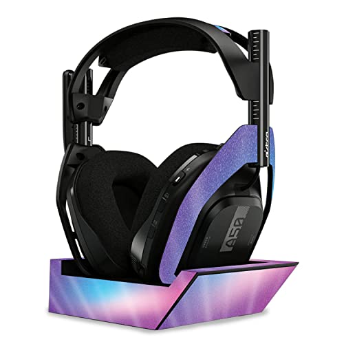 Image of MightySkins Glossy Glitter Skin Compatible with Astro A50 Wireless Headphones + Base Station (Gen 4) - Royal Haze | Protective, Durable High-Gloss Glitter Finish | Easy to Apply | Made in The USA