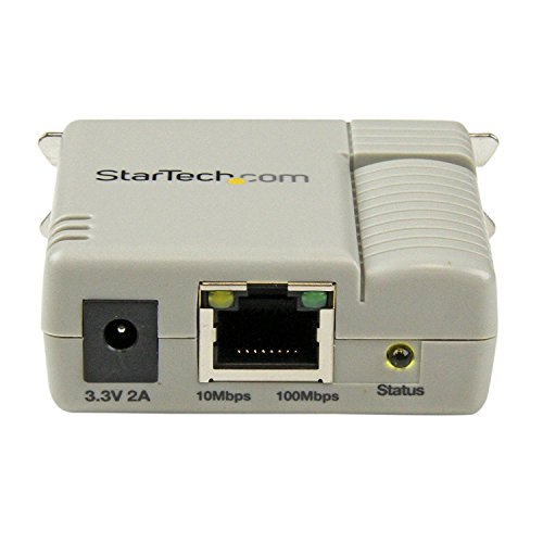 Startech.com 1 Port 10/100 Mbps Ethernet Parallel Network Print Server - Print Server - Parallel #TOP1