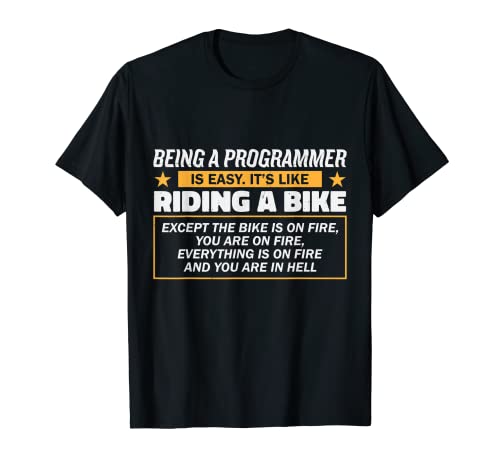 ser un programador es fácil divertido geek seguridad cibernética Camiseta
