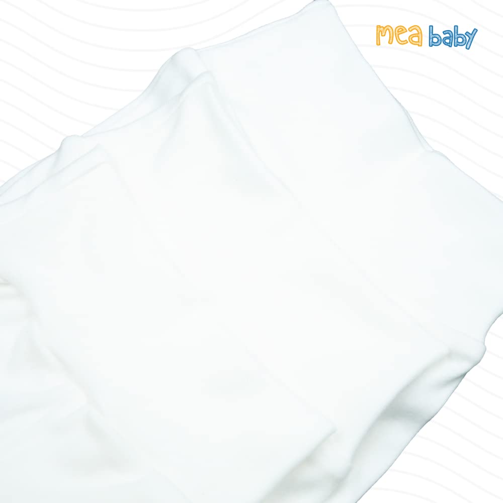 MEA BABY Pantalon bébé Unisexe avec Pieds 100% Coton Bio, Lot de 3, pour Filles et garçons (Parent)