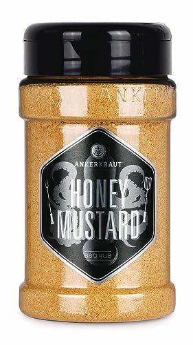 Ankerkraut Honey Mustard, BBQ-Rub, Honig-Senf Geschmack, 200g im Streuer