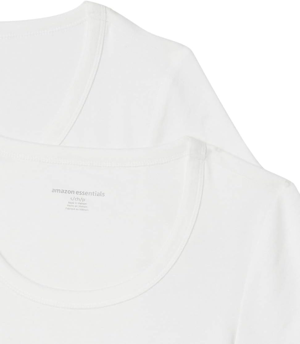 Amazon Essentials Women's Slim-Fit Cap-Sleeve Scoop Neck T-Shirt, Pack of 2 - Image 6