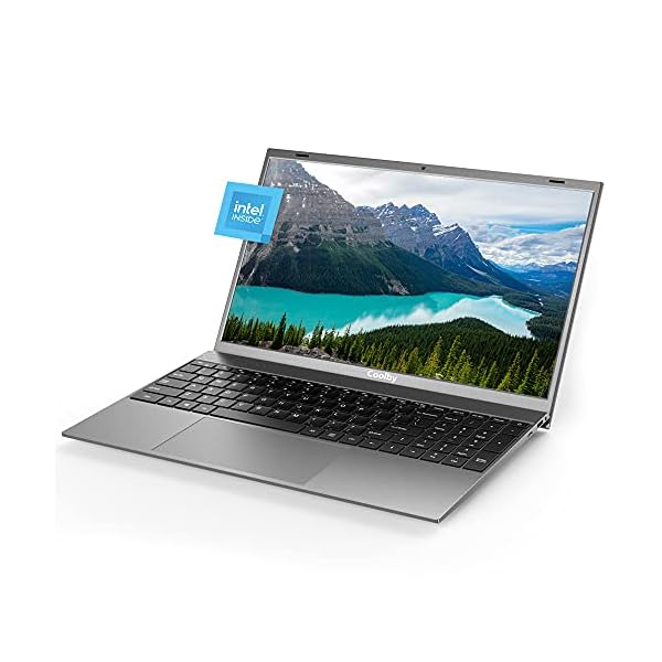 Coolby Windows 10 Pro Laptop, 15.6 inch 1920x1080 IPS Screen, 8GB DDR4 RAM / 256GB SSD Laptop Computers, Intel J4125 Quad-Core Processor, Support Update Windows 11, Dual WiFi, BT, Full Size Keyboard