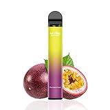 MYDE PUFF BARS - Vaper sin nicotina 600 caladas, Vaper desechables de sabores, Vaper electrónico, Vape desechable, Cigarrillo electrónico, Pod vaper, Pod desechable. (Fruta de la pasion)