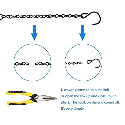 Yingfeng 10 Pack 9.5 Inch Black Hanging Chains, Garden Plant Hangers For Hanging Bird Feeders, Billboards, Chalkboards, Basket, Planters, Lanterns, Wind Chimes And Decorative Ornaments Etc #TOP3