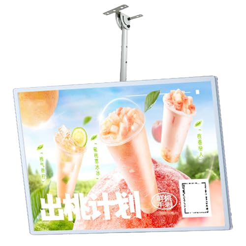 Boîte lumineuse publicitaire LED silver 40x60 pour menu de restaurant et café