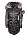 Produktbild RockandBlue Damen Lange Daunenjacke Kurzmantel Winterjacke aus echten Daunen mit Echtfell Kapuze - Beam X 2.0 (36, Anthrazit/Silber)