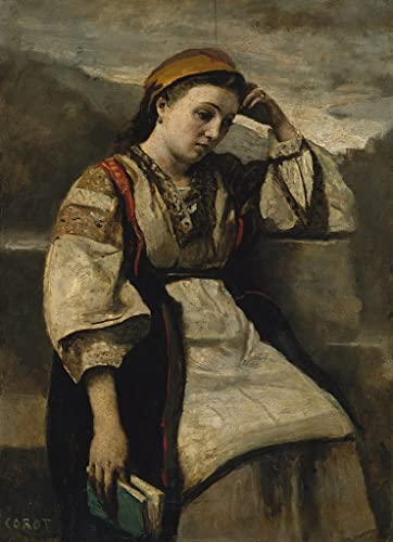 Tableau Rêverie Corot pour habiller un mur vide avec une décoration de chambre unique