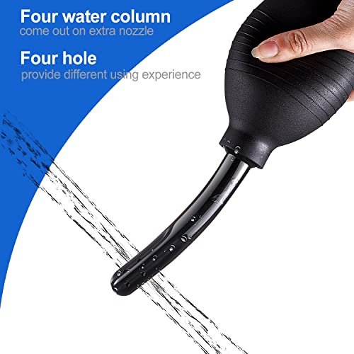 310 Ml Anal Douche Enema Bulb With Storage Bag,Vaginal Douche Enema Cleaner For Women Or Man ( Black) #TOP3