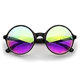 zeroUV - Emerald Light Effects Geometric Prism Kaleidescope Glasses (Black Kaleidoscope)