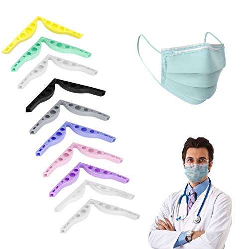 EKR Anti Fog Nose Bridge Silicone Nose Bridge Face Mask (10 pack, multi-color)