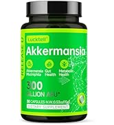 LuckTell Akkermansia Probiotic for Weight Loss &amp; Support Gut Health for Men and Women, 300 Billio...