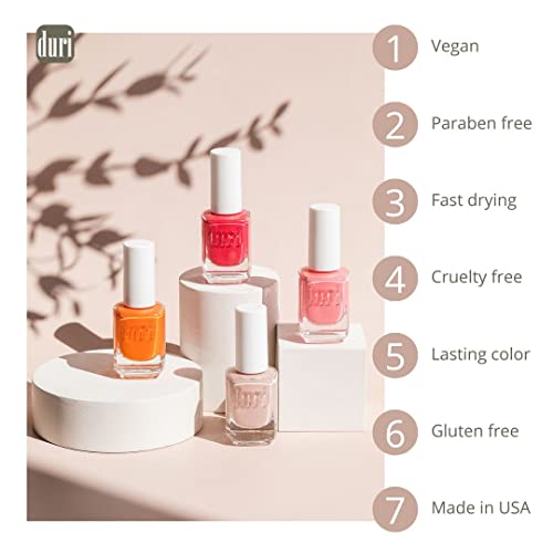 Duri Nail Polish, 112S Pie In The Sky, Pastel Mint Green, Semi Matte, 0.5 Fl.oz. #TOP7