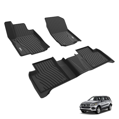 3W Tappetini 3D compatibili con GLE W166 2016 – 2019 (non per coupé), tappetino in TPE per auto, stampaggio a iniezione 3D, accessorio per auto per