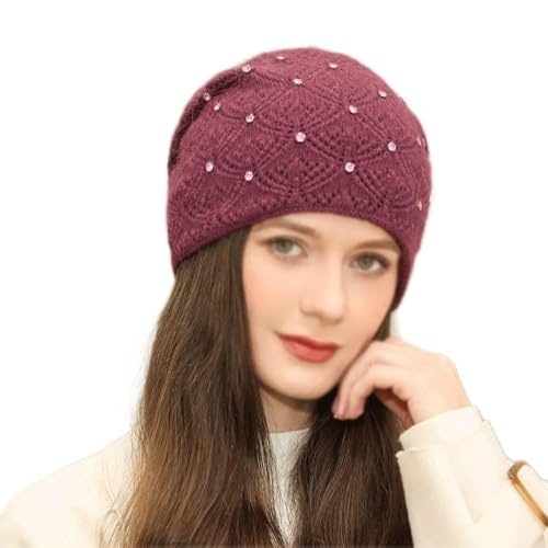 Bonnet femme hiver chaud tricoté style streetwear chic décontracté