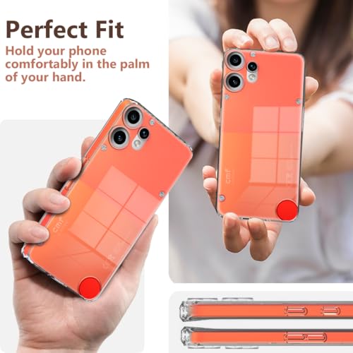 Image of Fashionury Crystal Clear Case for CMF Phone 2 Pro 5G | Yellowing Resistance | Transparent TPU Silicone | Raised Camera Lips | Slim Transparent Cover