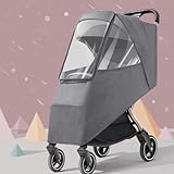 Baby Stroller Cold Weather Shield Winter Universal Windproof Stroller Rain Cover Protection Travel Baby Pram Rain Cover Pushchairs Accessories Dust Snow Protection Weather Shield for Outdoor