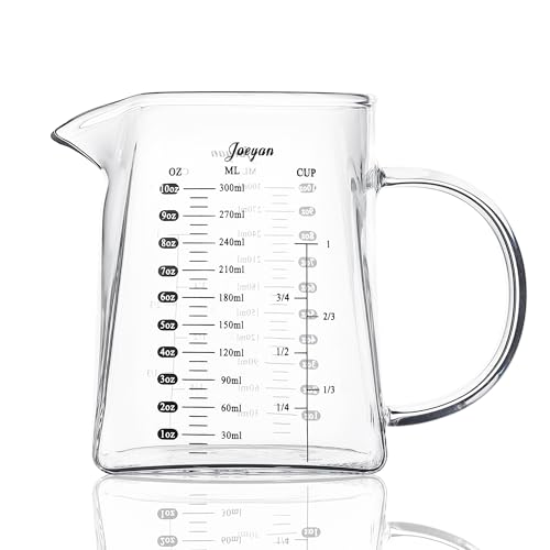 Vaso medidor de vidrio 300 ml con pico y asa miniatura 1