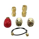 SMA Kit de calibration pour analyseur d'antenne NanoVNA F H V2 H4 SAA Mini1300 PS100 Vector Network Analyzer Calibrate RF Connecteur de test coaxial Short/Load/Open/Through Jumper/F2F/M2M Type 6