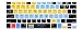 HRH Serato Scratch Live Functional Shortcuts Hotkey Silicone Keyboard Cover Skin for MacBook Air 13,MacBook Pro13/15/17 (with or w/Out Retina Display, 2015 or Older Version)&Older iMac,USA Layout