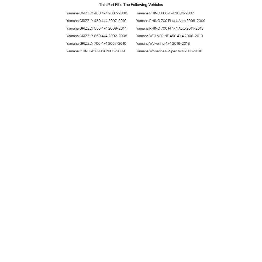 Tusk 4-Stroke Oil Change Kit Yamalube All Purpose 10W-40 For Yamaha RHINO 450 4X4 2006-2009