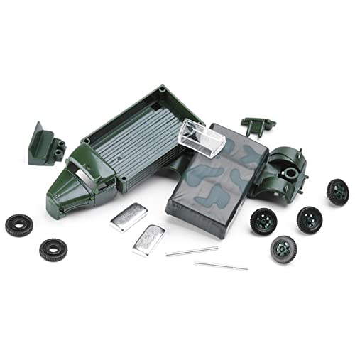 Colcolo Set von 2 1:72 4D Zusammenbau LKW-Simulations Wagen 80 Tisch Spielzeug Landschaft Auto Fahrzeug Modell Spielzeug Sammlerstücke