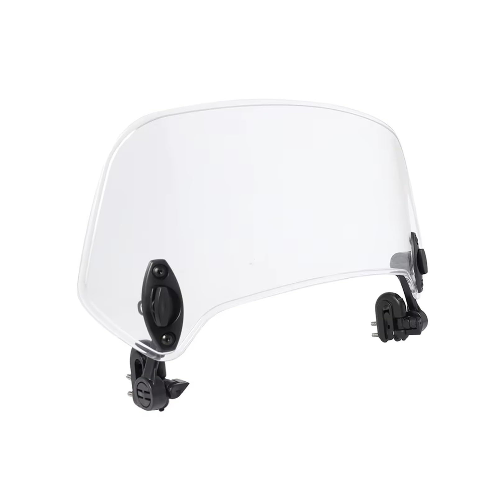 déflecteur Moto pour Déflecteur De Pare-Brise Universel À Pince Adapté Tous Les Modèles Motos Extension Becquet Réglable(Smoke,L)
