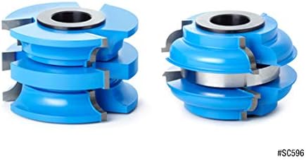 Miniatura 4 de Amana Tool - SC596 - Puerta exterior (2 piezas, con punta de carburo, 3 alas, 3  1732 diámetro)