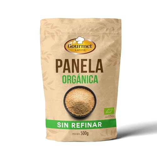 Panela Orgánica - 500 g - Rica en Vitaminas y Minerales - Refuerza el Sistema Nervioso - Propiedades Antioxidantes - Panela de Caña de Azúcar Sin Refinar - Ideal para Repostería - Gourmet Latino