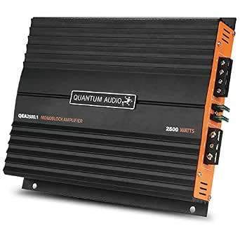Quantum Audio QEA2500.1 2500W Max Class-D MonoBlock Car Subwoofer ...