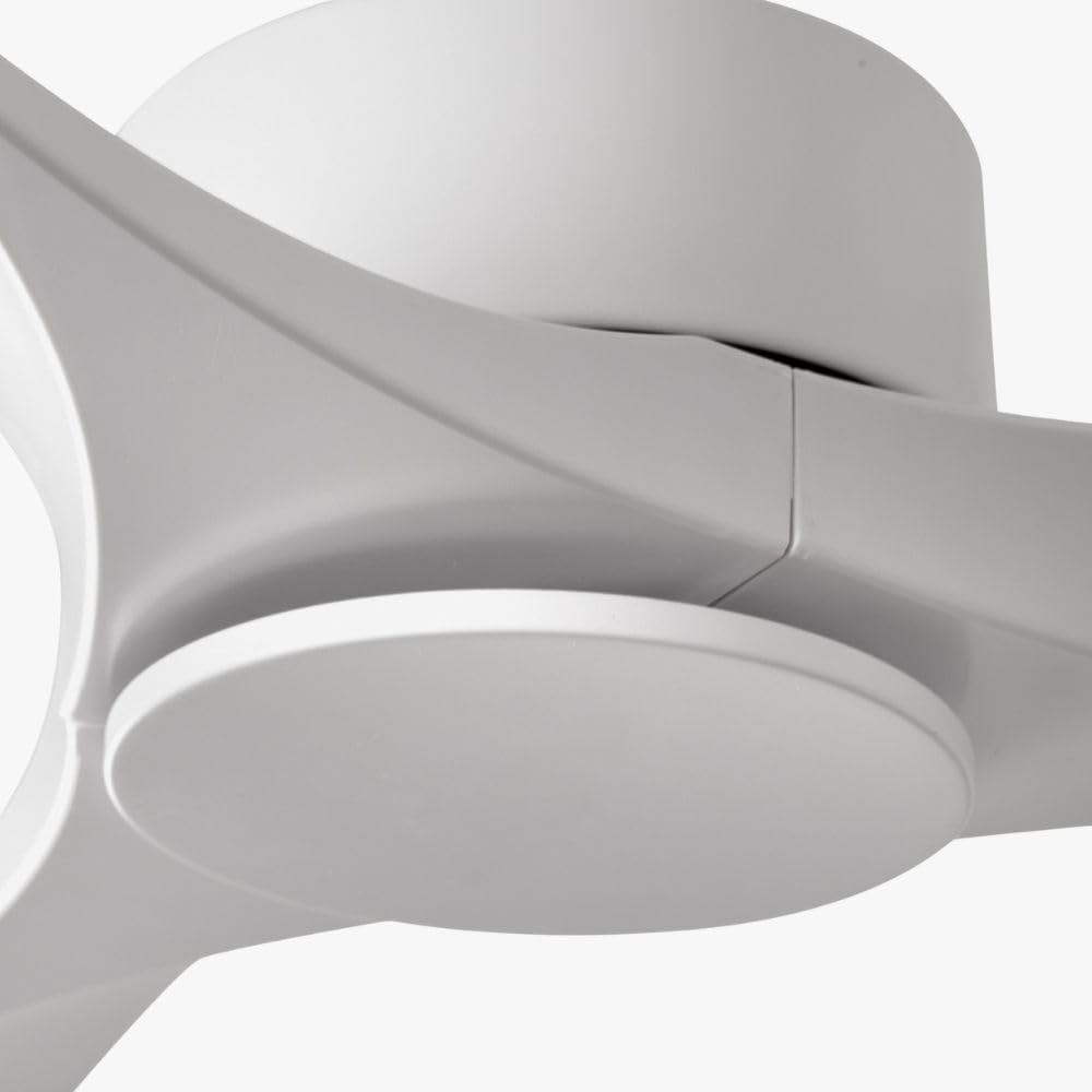 FARO BARCELONA Ventilatore da soffitto LUZON L acciaio, ABS bianco opaco H: 28,5 cm Ø132 cm