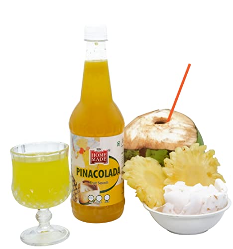 Image of RK HOME MADE NATURAL SYRUP | Pinacolada Syrup Concentrated Syrups & Squash | Gluten Free | 100 % Vegan & Low Fat | A Perfect Drink For House Parties, Picnics, And Road Trips To Everyone's Delight 750 - Ml
