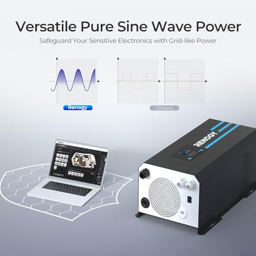 Renogy 3000 WATT 3000W Pure Sine Wave Inverter Charger 12V Dc To 120V Ac Surge 9000W thumb #4