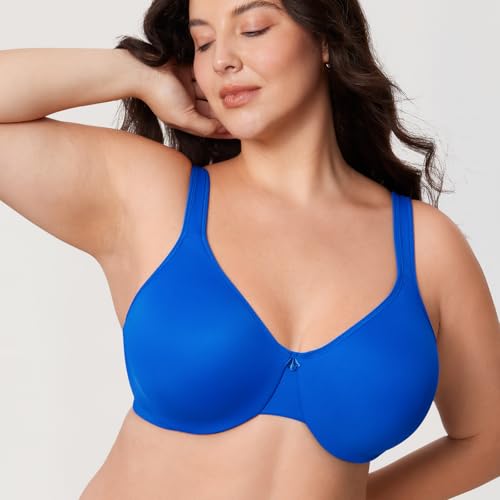 Image of DELIMIRA Women's Minimizer Plus Size Underwire Bras | Smooth, Full Coverage, Seamless, Tshirt Bra