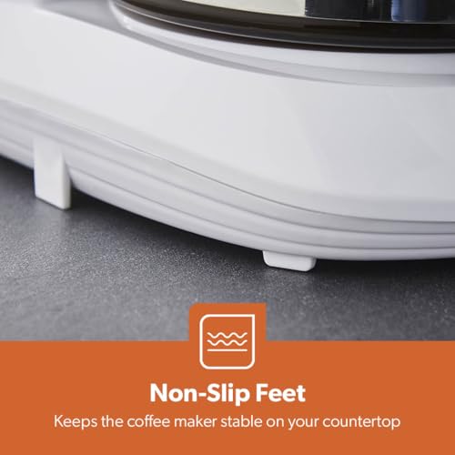 GEEPAS 1.5L Filter Coffee Machine | 800W Coffee Maker for Instant Coffee, Espresso, Macchiato & More | Boil-Dry Protection, Anti-Drip Function, Automatic Turn-Off Feature, White - Image 5