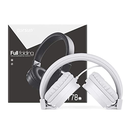 Onta Kids Headphones For Boys Girls - Child Student Headset Wired Plug Toddler Earphones School Teen On Ear For Ipad | Computer | Smart Phone | Amazon Fire Tablet | Laptop | Plane Travel | Game, White #TOP7