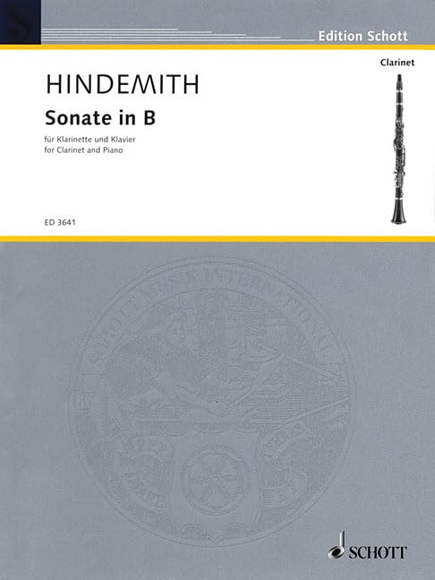 Sonate In B-Flat (1939) Clarinet And Piano