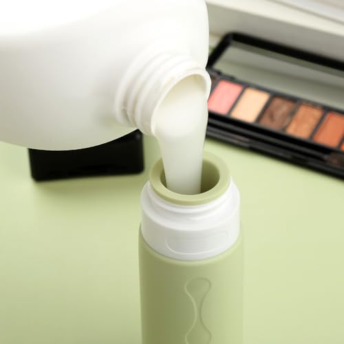 Image of Gemice Travel Bottles for Toiletries, Tsa Approved, Travel Size Containers, BPA Free Leak Proof Tubs Refillable Liquid Accessories for Cometic Shampoo and Lotion Soap